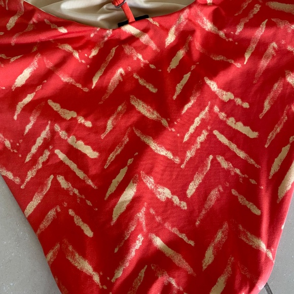 Dolce Vita Women's T-Back One Piece Swimsuit Size XS Cayenne Orange RRP $120 - Picture 5 of 12